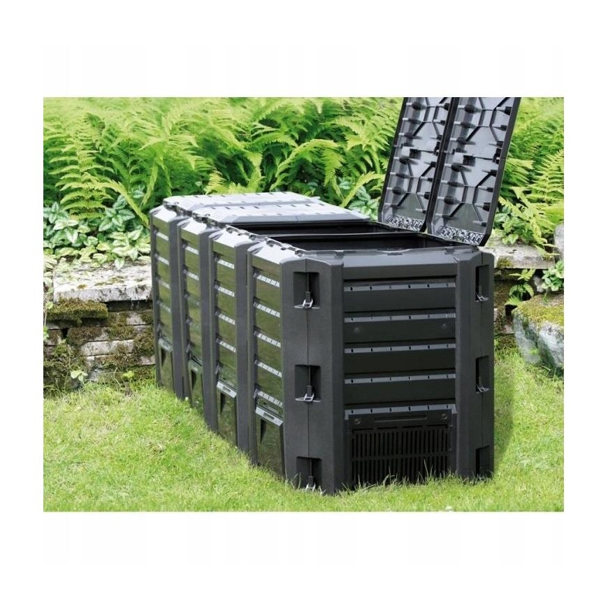 PROSPERPLAST kompostavimo dėžė Juoda 1600L 261 x 83 x 72cm – 3