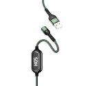 Usams USB-A – žaibo 1,2 m kabelis juodas (63801-uniw)