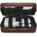 Woolnut Leather Tech Organizer -tarvikelaukku, konjakki Woolnut Leather Tech Organizer -tarvikelaukku, konjakki