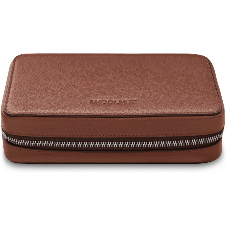 Woolnut Leather Tech Organizer -tarvikelaukku, konjakki – 2
