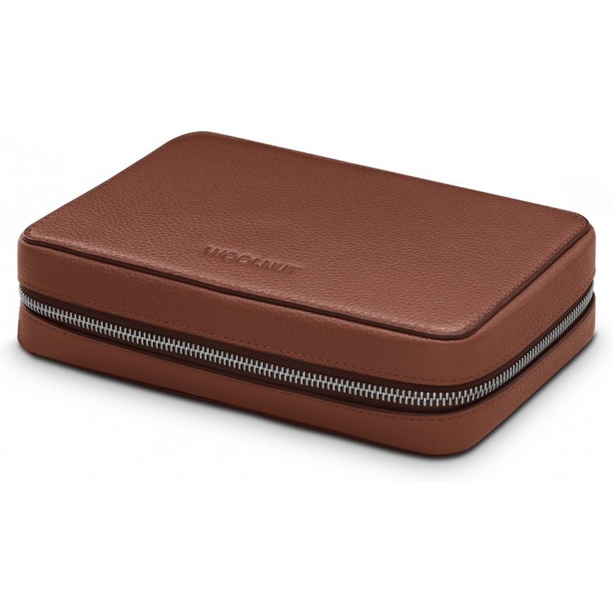 Woolnut Leather Tech Organizer -tarvikelaukku, konjakki – 3