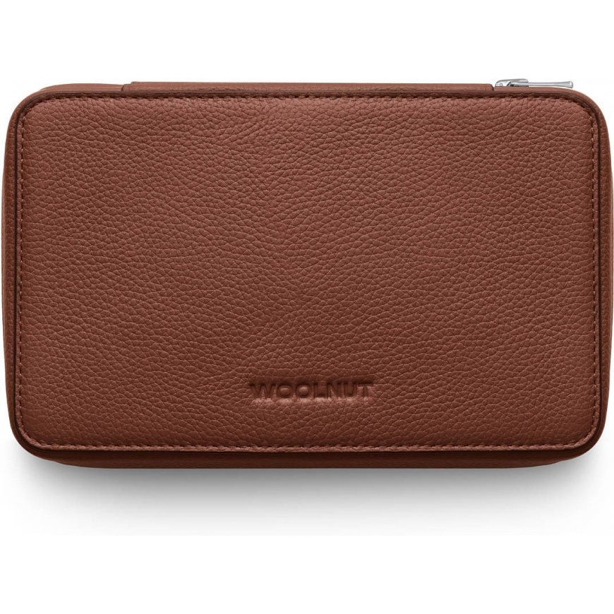 Woolnut Leather Tech Organizer -tarvikelaukku, konjakki – 4
