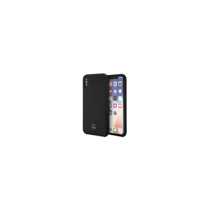 Mercedes-Benz Apple iPhone XR Liquid Silicone Case Black