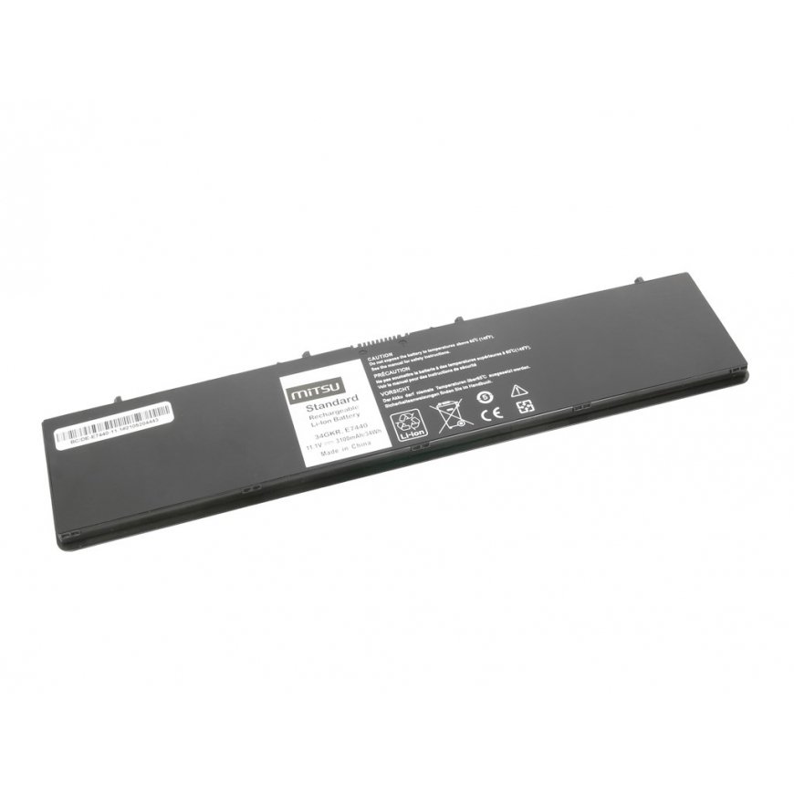 Mitsu akumulators Dell Latitude E7440 3100 mAh (34 Wh) 11,1–10,8 volti – 3