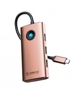 Orico Type-C 6in1 HUB Multifunction Docking Station (rose gold)