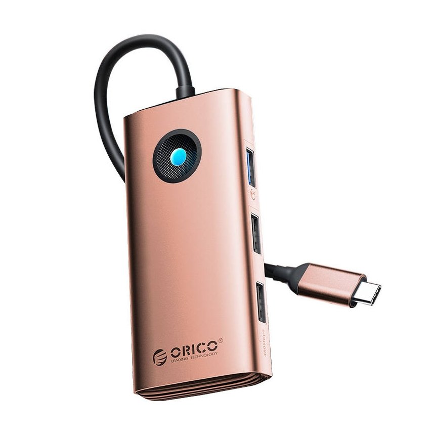 Orico Type-C 6in1 HUB Multifunction Docking Station (rose gold)