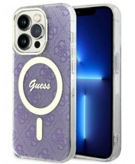 Guess Apple iPhone 14 Pro 6.1 hardcase 4G MagSafe Purple