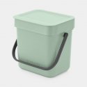 Brabantia Sort & Go Waste Bin 3 l 1 korv(id) Roheline