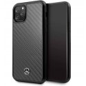 Mercedes-Benz Apple iPhone 11 Pro Max Hard Case Leather Carbon Fiber Black Mercedes-Benz Apple iPhone 11 Pro Max Hard Case Leather Carbon Fiber Black
