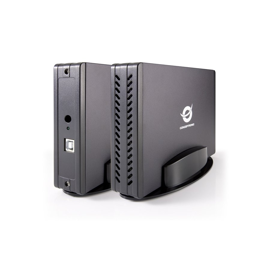 Conceptronic CHD3SU saugojimo diskų korpusas HDD korpusas Juoda 3.5" – 4