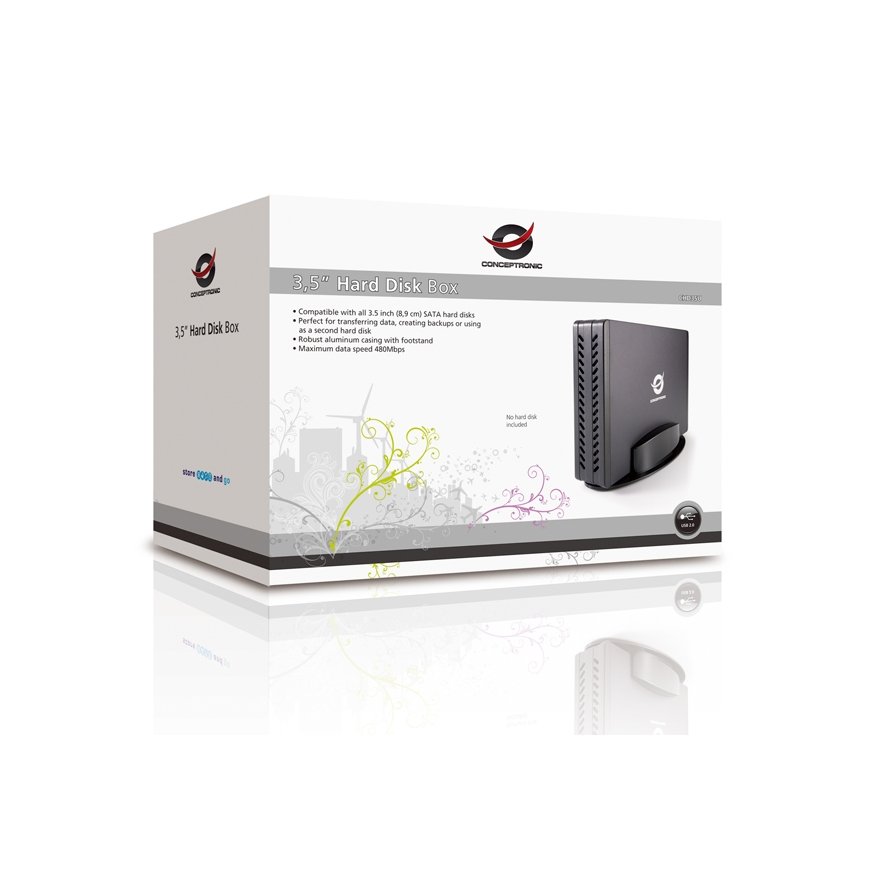 Conceptronic CHD3SU kõvakettaboks Must 3.5" – 5