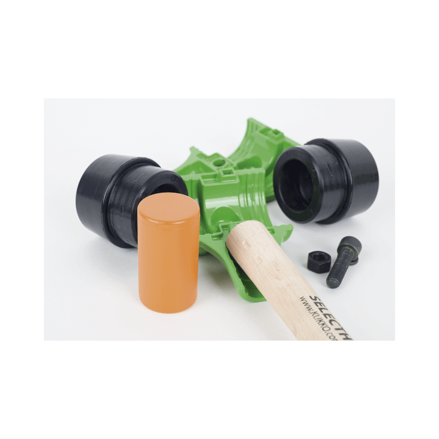 Non-bouncing rubber hammer KUKKO Selecthor Ø60mm – 3