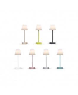 New Garden Lola Slim 30 Battery Table Lamp White