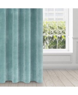 Eurofirany DIVA LINE RIA Soft velvet night curtain, 140X250 cm, loops / rings, color: blue