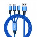 iLike - Charging Cable 3 in 1 CCI02 Blue iLike - Charging Cable 3 in 1 CCI02 Blue