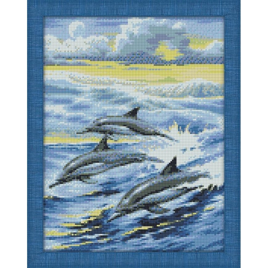 Beldizart Diamond painting set Dolphins Family