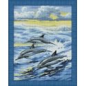 Beldizart Diamond painting set Dolphins Family 30х40 cm AZ-1062 Beldizart Diamond painting set Dolphins Family 30х40 cm AZ-1062