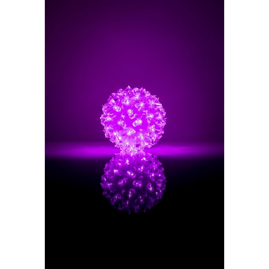 N/A Bumba ar puķēm RS-208 50LED D-11cm Purple