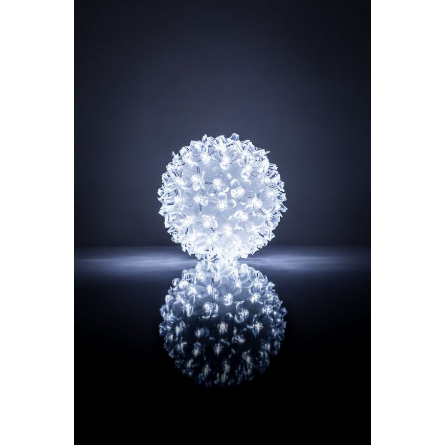 iLike KL Christmas Lights Ball RS-214 80LED D-13cm White