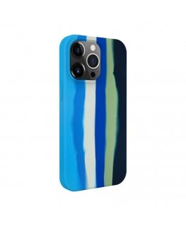 Evelatus Apple iPhone 13 Pro Max Silicone case Multi-Colored Blue
