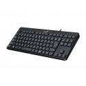 Keyboard and mouse Genius LuxeMate 110, keyboard CZ/SK, klasyczna, cicha rodzaj with cable (USB), black, no