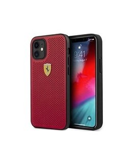 Ferrari FESPEHCP12SRE iPhone 12 mini 5.4" red / red hard case on rails perforated