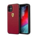 Ferrari FESPEHCP12SRE iPhone 12 mini 5,4" raudonas / raudonas kietas dėklas ant bėgių perforuotas Ferrari FESPEHCP12SRE iPhone 12 mini 5,4" raudonas / raudonas kietas dėklas ant bėgių perforuotas