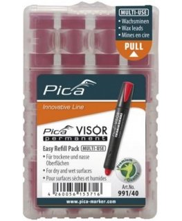 Pica VISOR permanent replacement refills red / SB