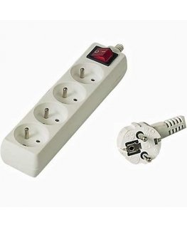 PremiumCord power strip 4 sockets 10 m white (pp4k10)