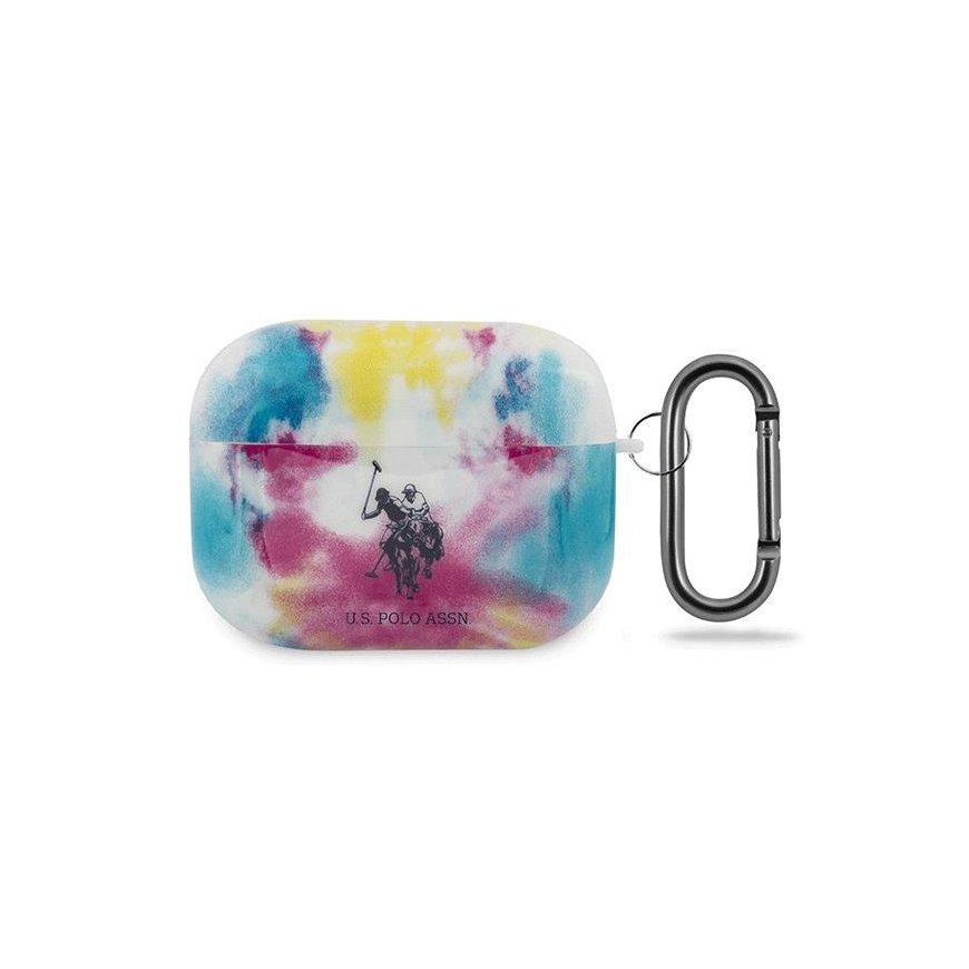 Us Polo Assn USA Polo Assn USACAPPCUSML Tie & Dye Collection Protective Case for AirPods Pro Blue