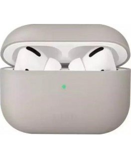 Uniq Dėklas UNIQ Lino Apple AirPods Pro silikoninis smėlio spalva/beige ivory