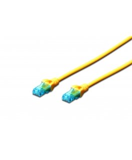 Digitus Cat.5e, U-UTP, 2m tinklo kabelis Geltona Cat5e U/UTP (UTP)