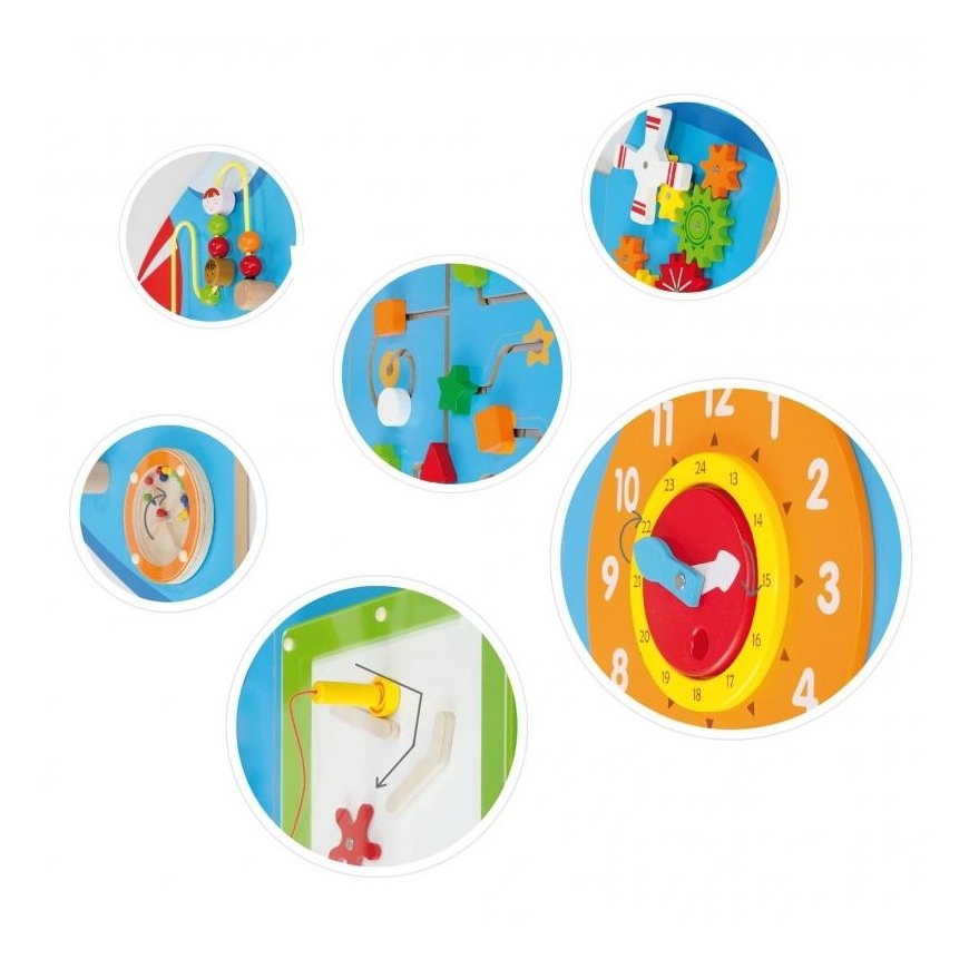 Educational sensory board, airplane. Viga – 4