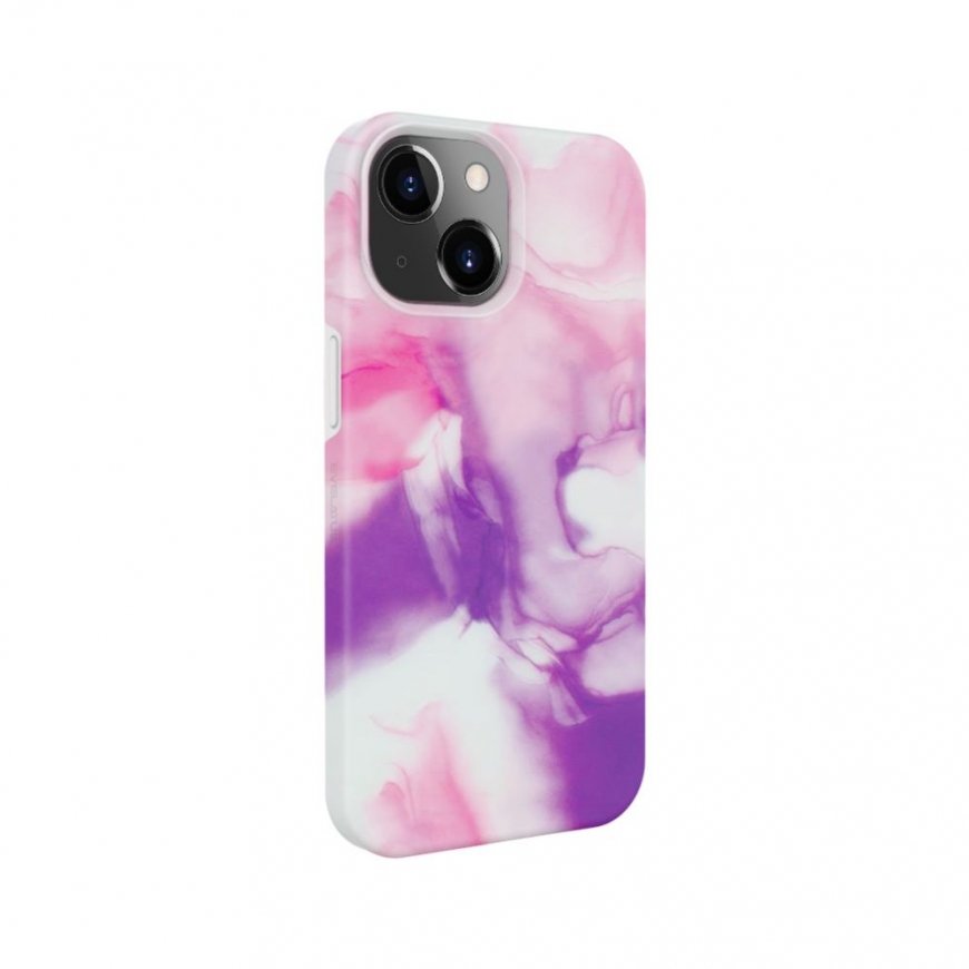 Evelatus Apple iPhone 13 Premium Silicone case Customized Print Purple
