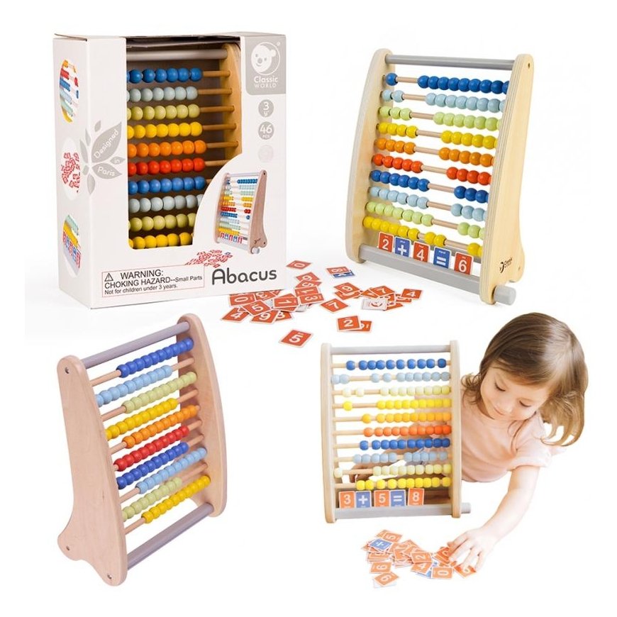 Wooden numbers Classic World – 4