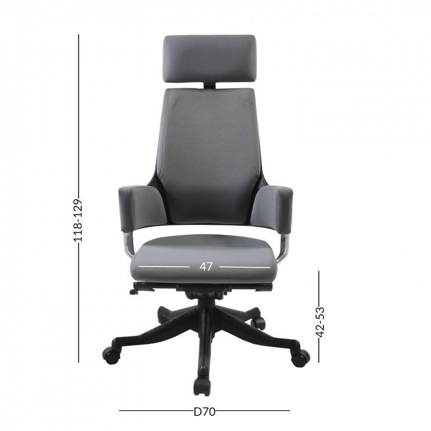 Task chair DELPHI grey – 2