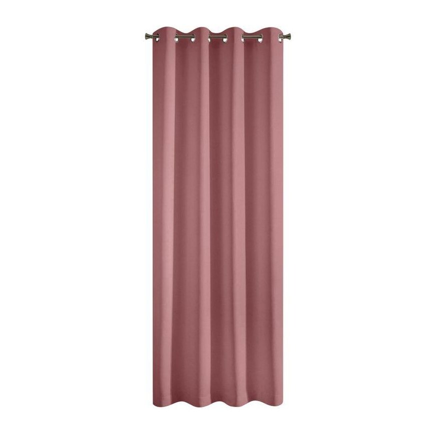 Night curtain Eurofirany RITA made of smooth fabric, 140X250 cm loops / wheels, color: dark pink – 5
