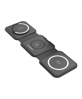 Choetech T588-F 3in1 Magnetic Wireless Charger 15W (black)