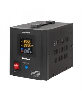 Avarinis maitinimo šaltinis Rebel POWER-500 - inverteris su gryna sinusine banga ir įkrovimo funkcija 12V 230V 500VA/300W