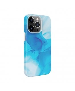 Evelatus Apple iPhone 13 Pro Max Premium Silicone case Customized Print Blue