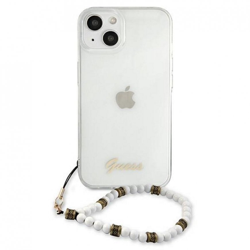 Guess GUHCP13SKPSWH iPhone 13 mini 5.4" Transparent hardcase White Pearl – 3