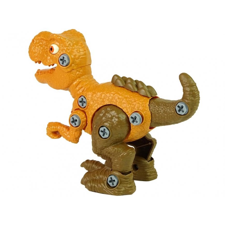 Lean Cars Dinosaur Tyrannosaurus Rex Kit with Egg DIY Screwdriver Orange – 4
