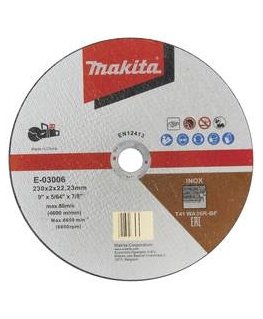 Makita E-03006 cutting disk 230x1,9mm INOX