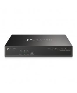 TP-Link VIGI NVR1004H-4P сетевой видеорегистратор Черный
