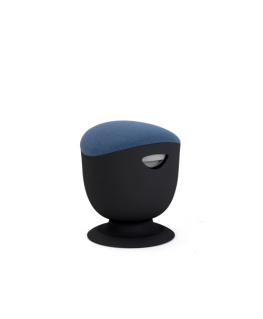 Up Up Seul ergonomic balance chair Black, D47 Blue fabric