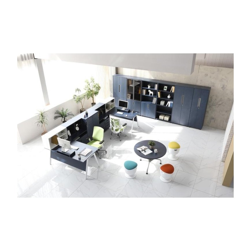 Up Up Seul ergonomic balance chair Black, D47 Blue fabric – 2