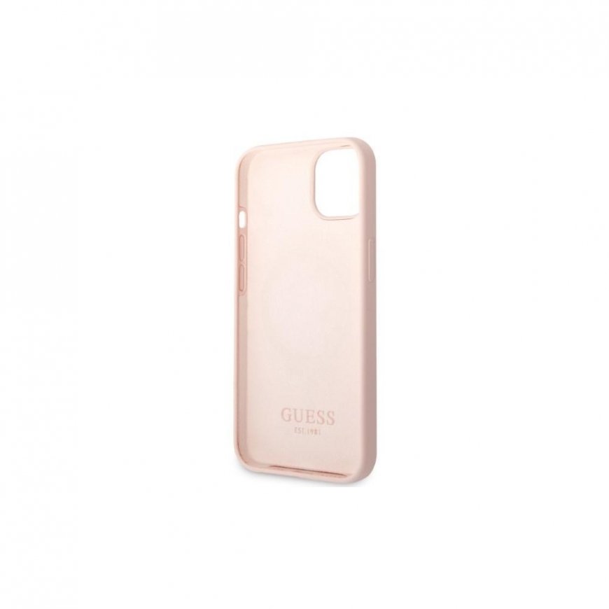 Guess GUHMP13LSPLP iPhone 13 Pro / 13 6.1 Inch Pink/Pink Hard Case Silicone Logo MagSafe – 4