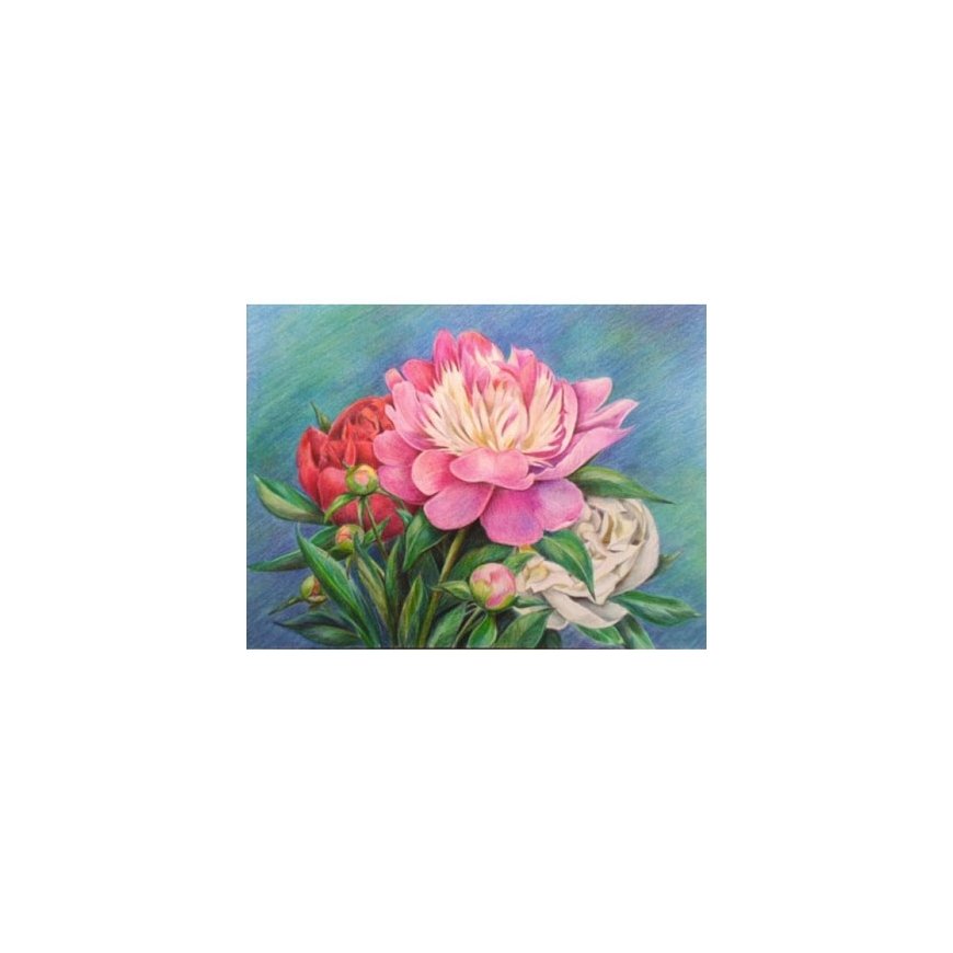 Beldizart Diamond painting set Peony bouquet