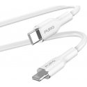 Kabelis USB Puro Kabelis PURO ICON Soft Cable USB-C/Lightning 1.5m (Baltas)