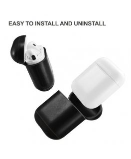 Evelatus Apple Airpods Leather Protective Case Black